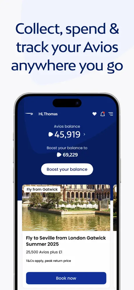 Avios (aka British Airways Executive Club screenshot 1
