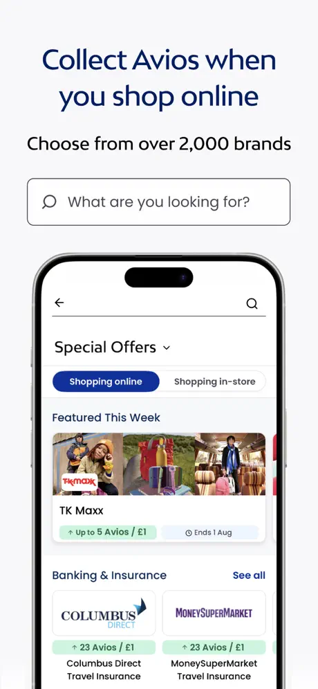Avios (aka British Airways Executive Club screenshot 2